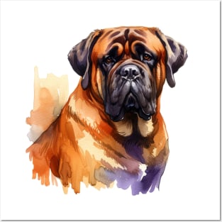 Mastiff Watercolor Painting - Beautiful Dog Posters and Art